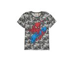 Koton Tişört Spiderman Baskılı Lisanslı Kısa Kollu Bisiklet Yaka