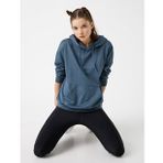 Koton TYC00044837889 Kırmızı Kapüsonlu Cepli Kadın Sweatshirt