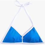 Koton Üçgen Bikini Üstü Fermuarlı Biye Detaylı - 38 - Mavi