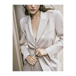 Koton Uzun Blazer Ceket Kemer Detaylı Kapaklı Cep Detaylı