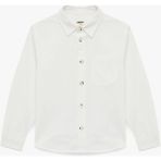 Koton Uzun Kollu Düğmeli Beyaz Pamuklu Basic Gömlek Erkek Çocuk Klasik Regular Fit - 5 - 6 Yaş