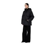 Koton Uzun Kollu Fermuarlı Kapüşonlu Anorak Oversize Şişme Mont 38