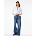 Koton Uzun Kollu Fermuarlı Slim Fit Crop Gömlek - 38 - Beyaz
