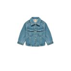 Koton Uzun Kollu Gömlek Yaka Kapaklı Cep Detaylı Pamuklu Denim Ceket, Orta İndigo, 9-12 Ay