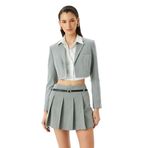 Koton Uzun Kollu Kruvaze Crop Blazer Ceket