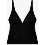 Koton V Yaka Askılı Tankini Bikini Üstü - 42 - Siyah