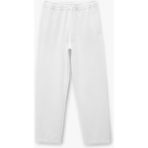 Koton Viskon Karışımlı Duble Paça Cepli Beli Bağcıklı Pantolon - Beyaz - Regular - 44