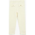 Koton Viskon Karışımlı Düğme Detaylı Triko Pantolon - Ekru - Regular - 4 - 5 Yaş