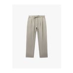Koton Viskon Kumaş Regular Fit Cepli Pile Detaylı Kemerli Culotte Kumaş Pantolon