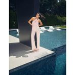 Koton x Sibil Çetinkaya - Astarlı Cepli Pile Detaylı Palazzo Pantolon 5SAK40466PW - Pembe