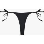 Koton Yanları Bağlamalı Parlak Ipli String Mikro Bikini Altı - 40 - Siyah