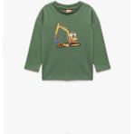 Koton Yeşil Erkek Bebek Sweatshirt 6WMB10008TK - 9 - 12 Ay
