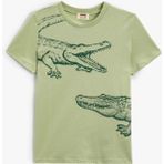 Koton Yeşil Erkek T-Shirt 4SKB10504TK - 7 - 8 Yaş