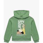 Koton Yeşil Kız Çocuk Sweatshırts Dropsuz Özellikli Be Happy and Shine Modeli - 5 - 6 Yaş