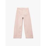 Koton Yüksek Bel Cep Detaylı Düğmeli Kısa Geniş Paça Pantolon - Culotte Jeans Pembe 6wal40022mw Pembe