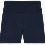 Koton Yüksek Bel Interlok Kumaş Slim Fit Biker Spor Tayt - Lacivert - XS