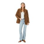 Koton Yüksek Bel İspanyol Paça Skinny Fit Düğmeli Yırtmaç Detaylı Kot Pantolon - Slim Flare Jean