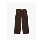 Koton Yüksek Bel Pamuklu Cep Detaylı Geniş Kısa Paça Pantolon - Culotte Jeans