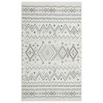 Kottingbrunn Bej Oryantal Pamuk Modern Geometrik Etnik Desenli Boho Yıkanabilir Hav Toz Vermez Leke Tutmaz Kaymaz Taban Dijital Makine Baskı Halı Oturma Odası Salon Yolluk Koridor Mutfak Halısı