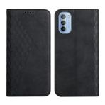 KOUYI Moto G51 5G Kılıf ile Uyumlu, Retro Premium PU Deri Yumuşak TPU Kapaklı Kılıf Kart Yuvaları Manyetik Stand Fonksiyonu Çevirmeli Cüzdan Darbeye Dayanıklı Cep Telefonu Kılıfı (Siyah)