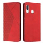 KOUYI Samsung Galaxy A40 Kılıf ile Uyumlu, Retro Premium PU Deri Yumuşak TPU Kapaklı Kılıf Kart Yuvaları Manyetik Stand Fonksiyonu Çevirmeli Cüzdan Darbeye Dayanıklı Cep Telefonu Kılıfı (Kırmızı)