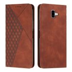 KOUYI Samsung Galaxy J6 Plus 2018 Kılıf ile Uyumlu, Retro Premium PU Deri Yumuşak TPU Kapaklı Kılıf Kart Yuvaları Manyetik Stand Fonksiyonu Çevirmeli Cüzdan Darbeye Dayanıklı Cep Telefonu Kılıfı (Kahverengi)