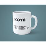 Kova Burcu Özellikleri Kahve Kupası - Beyaz - 199 ml