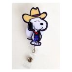 Kovboy Snoopy Temalı Yoyo Yaka Kartlığı Aks-Ksn-013
