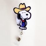 Kovboy Snoopy Temalı Yoyo Yaka Kartlıgı