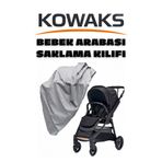 KOWAKS Bebek Arabası Branda Gri Koruyucu Örtü, Su Geçirmez, Tozdan korur
