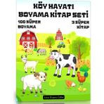 Köy Hayatı Boyama Kitap Seti 3 Kitap
