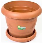 Köy Tohumları 1 Adet Saksı Plastik Çiçek Saksısı 16,5X14 Balkon Ev Bahçe Saksı Plastik