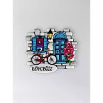Köyceğiz Temalı Polyester Kabartmalı Magnet 7 X 6,5 Cm – Dekoratif Hediyelik Buzdolabı Süsü (Kod:1240)