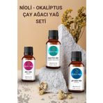 Köylü Ana Okaliptus, Nioli, Çay Ağacı Aromatik Yağ Seti - 3'lü Uçucu Seti