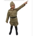 Köylü Kostüm Çanakkale Askeri Kostümü Çocuk Kıyafeti - 01-Kahverengi - 5 - 7 Yaş