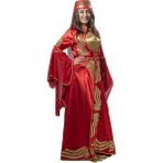 Köylü Kostüm Mihrimah Sultan Kostümü Yetişkin Kadın Klasik Kırmızı Bindallı Kıyafeti - 2 Beden (Large)