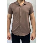 Koyu Bej Basic Erkek Gömlek - 2XL