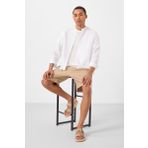 Koyu Bej Standart Fit Dokuma Hafif Esnek Chino Erkek Şort - 81289
