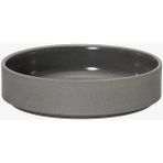 Koyu Gri 145 mm Kase Ince Tasarım Çok Amaçlı Seramik Kase