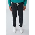 Koyu Gri Yüzeyi Dokulu Standart Fit Erkek Eşofman Alt - 82156 - 2XL