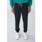 Koyu Gri Yüzeyi Dokulu Standart Fit Erkek Eşofman Alt - 82156