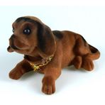 Koyu Kahverengi Kafa Sallayan Köpek Araç Içi Aksesuar 17x9x7 Cm