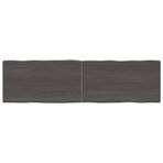 Koyu Kahverengi Masif Ahşap Masa Üstü 180x50 cm (24) Mutfak Kahve Yemek Masası Tezgahı için Canlı Kenar Tasarımı Dayanıklı Şık Çok Yönlü Mobilya Çözümü