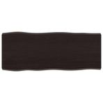 Koyu Kahverengi Piyano Masası 100x40x(24) cm İşlenmemiş Meşe Modern Tasarım Çok Yönlü Kullanım Yemek Ofis veya Oturma Odası Dekoru için Dayanıklı Mobilya