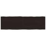 Koyu Kahverengi Piyano Masası 200 x 60 x (24) cm İşlenmemiş Meşe Yemek Masası Modern Tasarım Ev ve Ofis için Çok Yönlü Kullanım Yemek Odası ve Çalışma Alanı için Zarif Mobilya