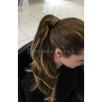 Koyu Kumral Sarı Gölgeli Katlı Kesim Postiş Modeli