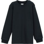 Koyu Lacivert Basic Kız Bebek Çıtçıtlı Yaka Kışlık Uzun Kollu Tişört - 9 - 12 Ay