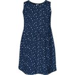 Koyu Lacivert Little Stars Kız Çocuk Desenli Kolsuz Elbise - 2 Yaş