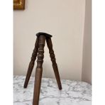 Koyu Meşe 41 cm Torna Ahşap Sehpa / Mobilya Ayağı – 3’lü Takım (Bağlantı Aparatları ve Vidalar Dahil – Tv Ünitesi, Konsol, Dresuar Için)