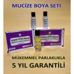 Koyu Mor 5li Kumaş Boyama Seti Sabitleyici-Kalıcı Için Sirke-Parlaklık Için Iyotsuz Tuz-2 Adet Boya